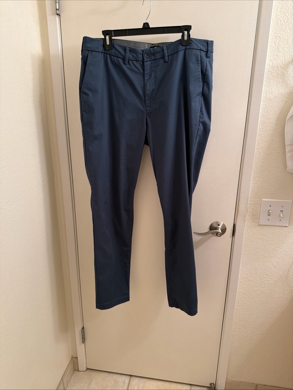 Express Men's Navy Chinos - Tailored Straight